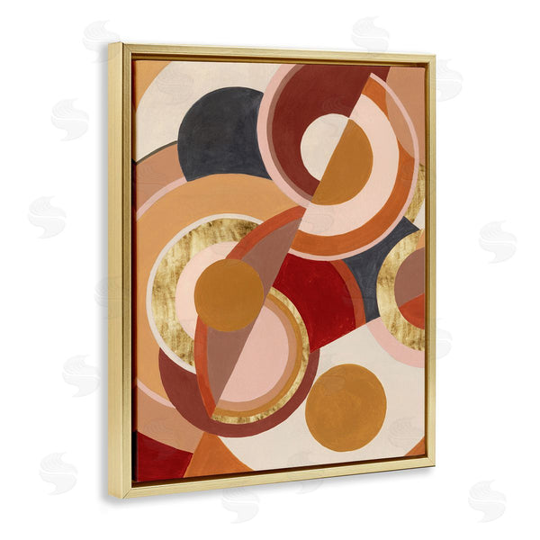 Stupell Industries Grace Popp | Abstract Asymmetric Circles Brown