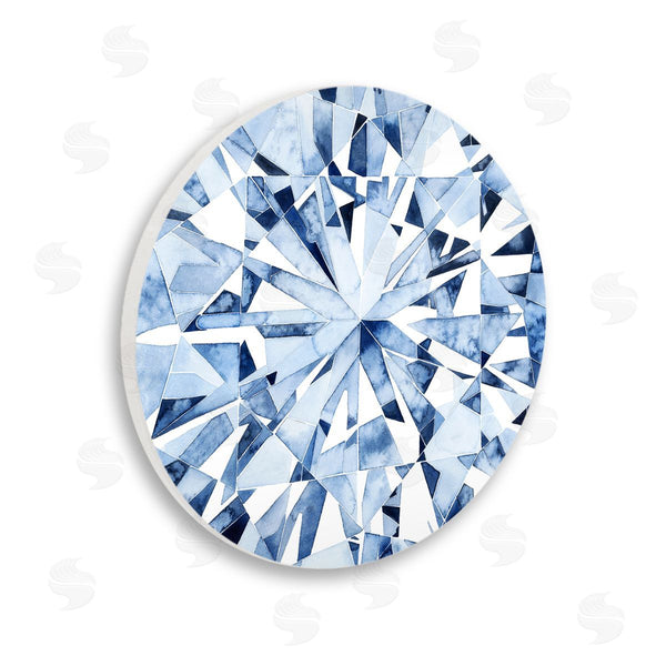stupell industries Grace Popp | Abstract Blue Diamond Wall Art