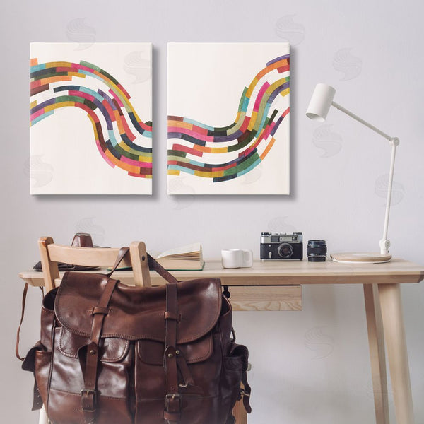 Stupell Industries Grace Popp | Abstract Colorful Wave Wall Art