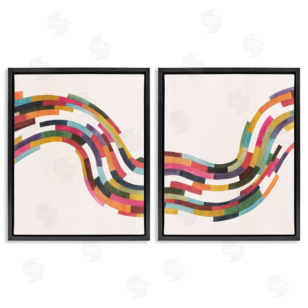 Stupell Industries Grace Popp | Abstract Colorful Wave Wall Art