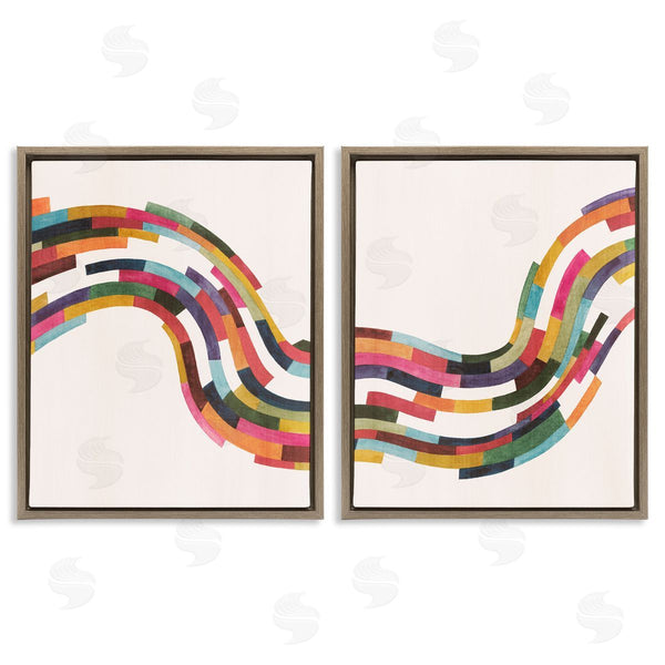 Stupell Industries Grace Popp | Abstract Colorful Wave Wall Art