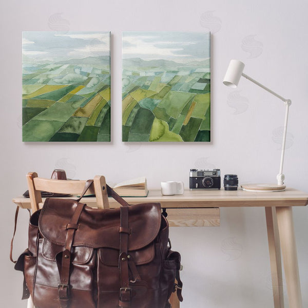 Stupell Industries Grace Popp | Abstract Farmland Landscape Wall Art