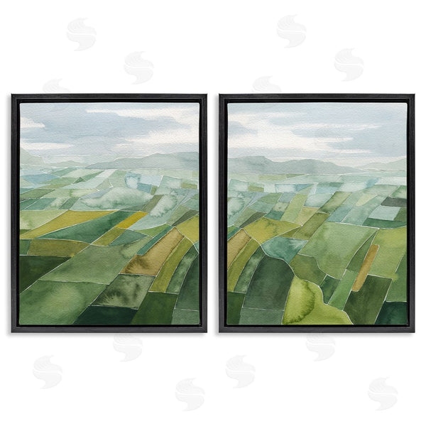 Stupell Industries Grace Popp | Abstract Farmland Landscape Wall Art