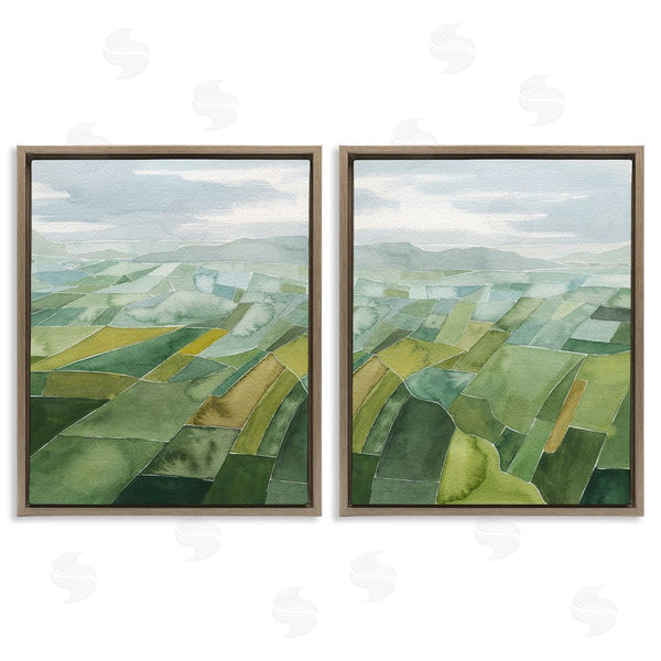 Stupell Industries Grace Popp | Abstract Farmland Landscape Wall Art