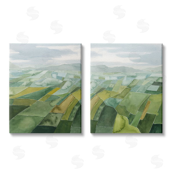 stupell industries Grace Popp | Abstract Farmland Landscape Wall Art