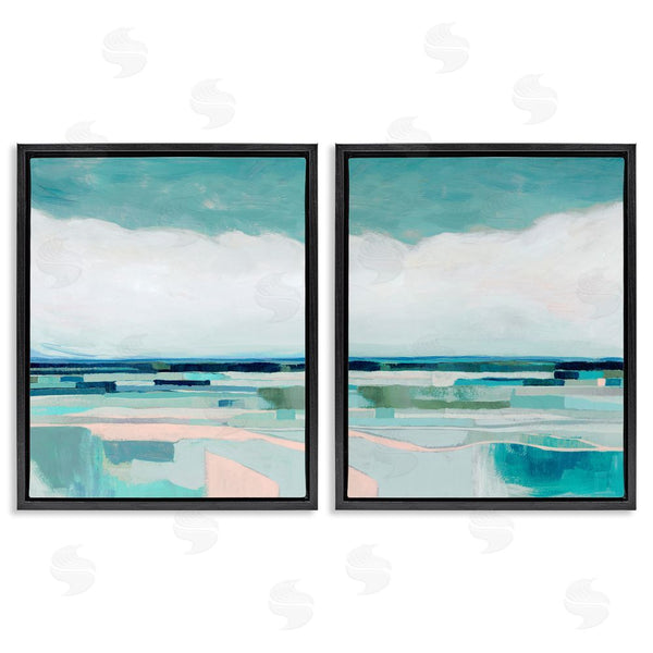 Stupell Industries Grace Popp | Abstract Green Cloud Modern Geometric Wall Art