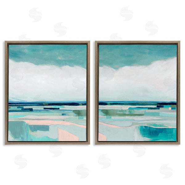 Stupell Industries Grace Popp | Abstract Green Cloud Modern Geometric Wall Art