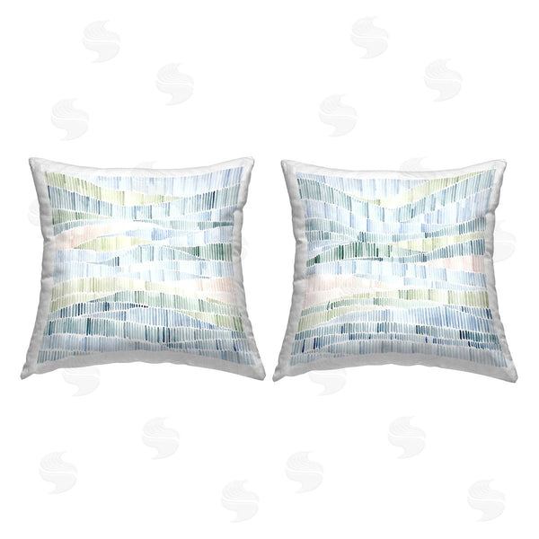 stupell industries Grace Popp | Abstract Nautical Landscape Printed Throw Pillow Set