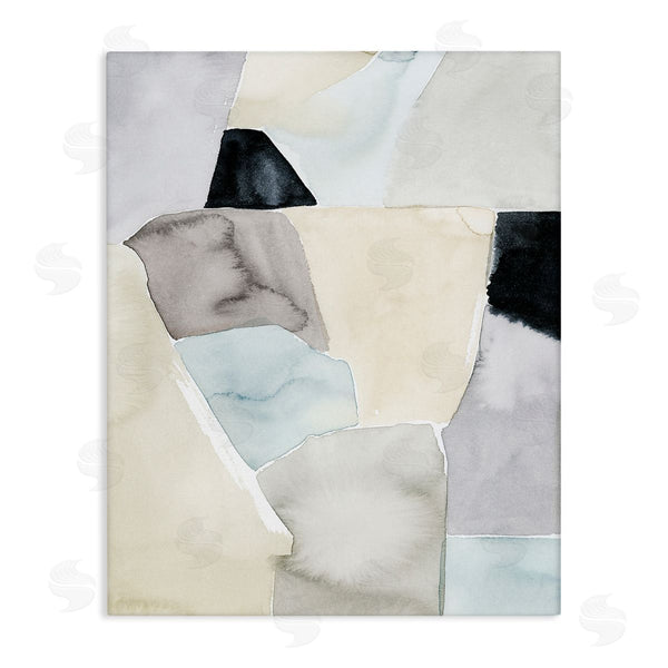 stupell industries Grace Popp | Abstract Rock Shapes Beige Brown Blue