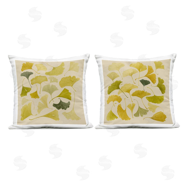 Stupell Industries Grace Popp | Autumn Toned Ginkgo Printed Throw Pillow Set