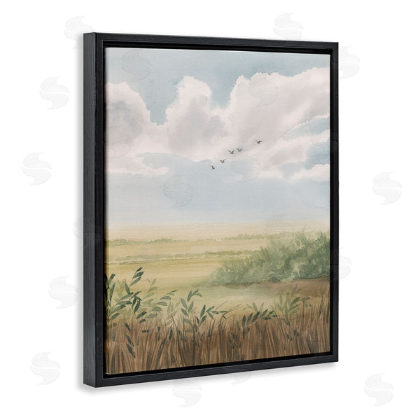 Stupell Industries Grace Popp | Birds Flying Over Countryside