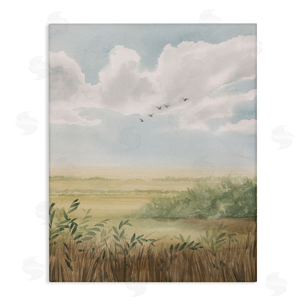 stupell industries Grace Popp | Birds Flying over Countryside