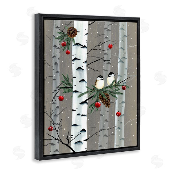 Stupell Industries Grace Popp | Birds & Ornaments Birch Tree Forest