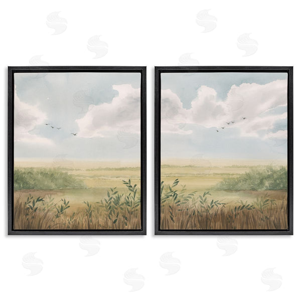 Stupell Industries Grace Popp | Birds Over Country Pastures