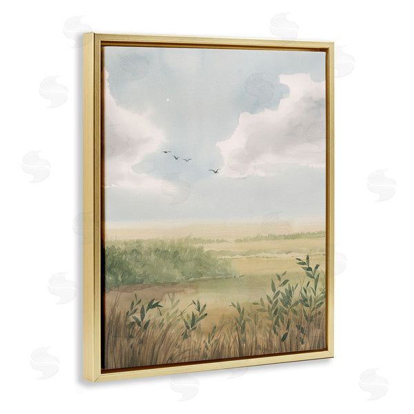 Stupell Industries Grace Popp | Birds Over Grasslands