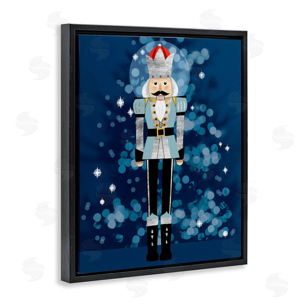 Stupell Industries Grace Popp | Blue Holiday Nutcracker