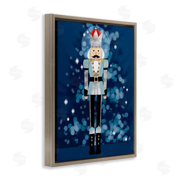 Stupell Industries Grace Popp | Blue Holiday Nutcracker