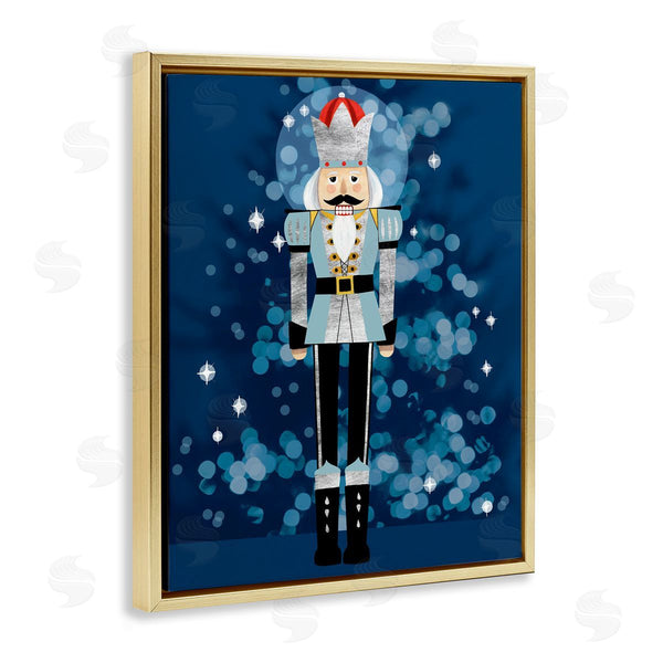 Stupell Industries Grace Popp | Blue Holiday Nutcracker