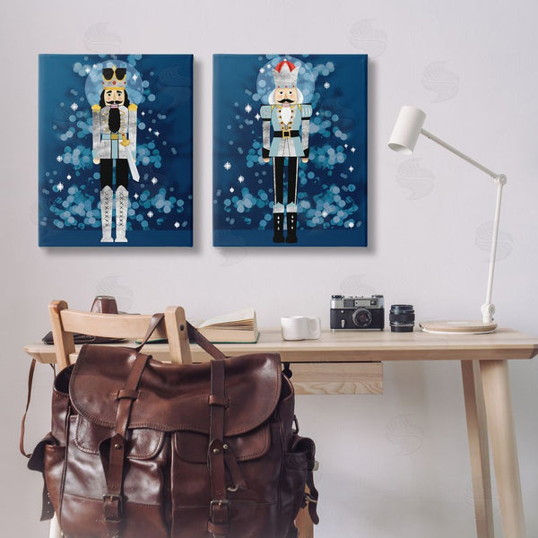 Stupell Industries Grace Popp | Blue Nutcracker Figures Wall Art