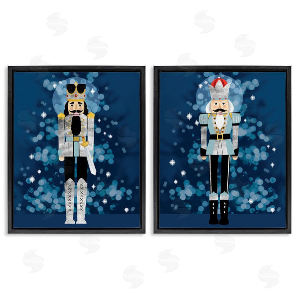 Stupell Industries Grace Popp | Blue Nutcracker Figures Wall Art