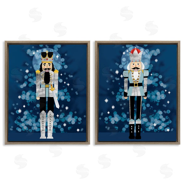 Stupell Industries Grace Popp | Blue Nutcracker Figures Wall Art