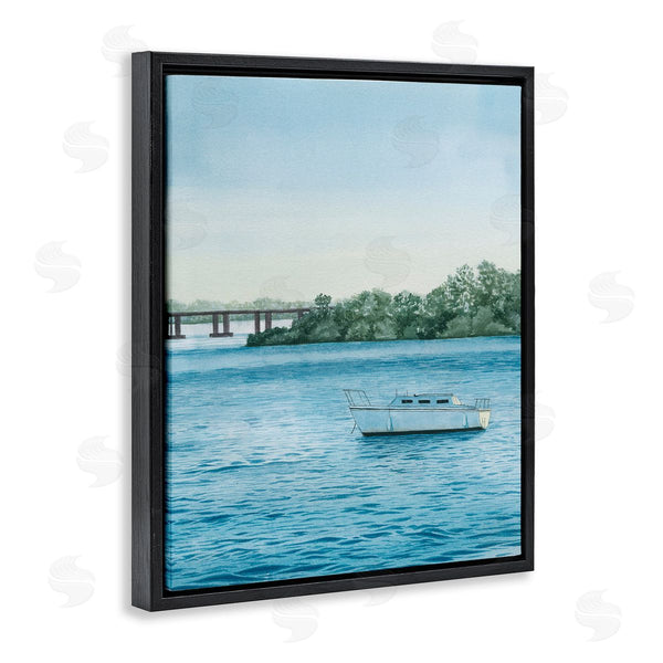 Stupell Industries Grace Popp | Boat & Bridge Scenery Wall Art