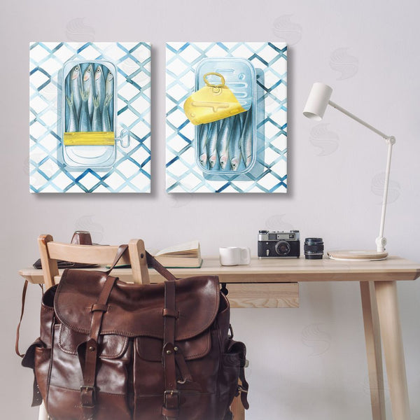Stupell Industries Grace Popp | Canned Sardines Food Art Wall Art