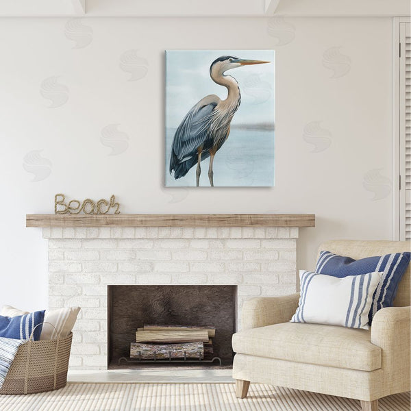 Stupell Industries Grace Popp | Coastal Heron Portrait Wall Art