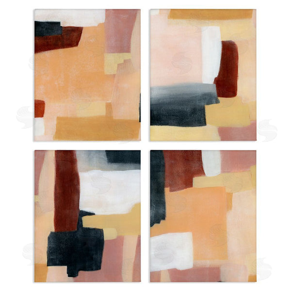 stupell industries Grace Popp | Color Block Abstraction Neutral Beige Brown Wall Art