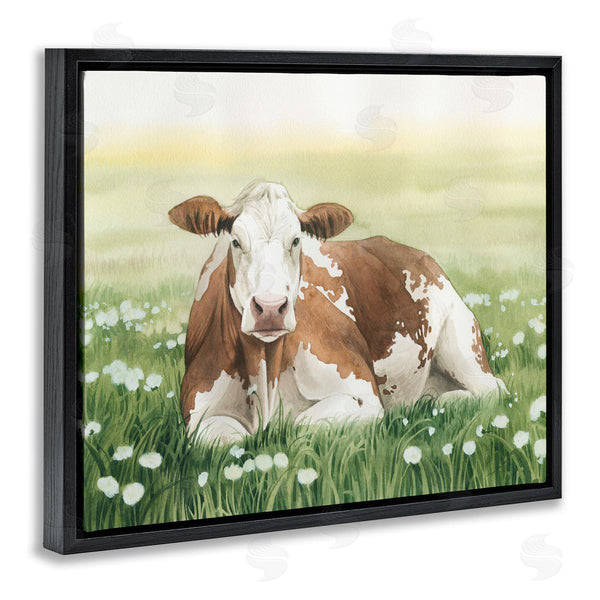 Stupell Industries Grace Popp | Cow And Meadow Blossoms Wall Art