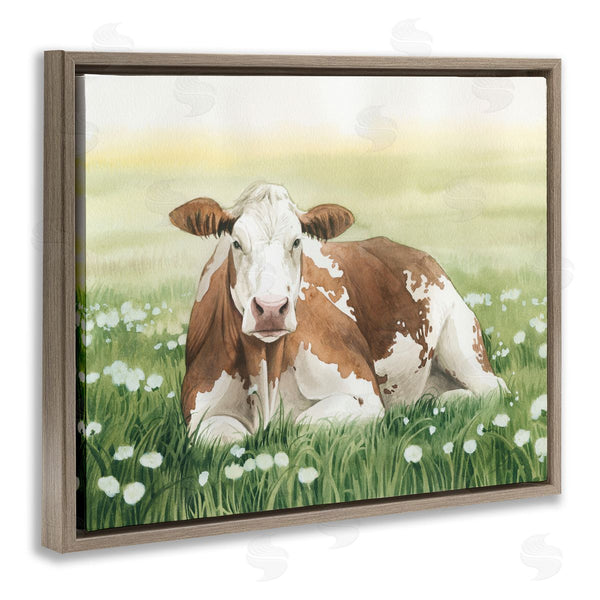 Stupell Industries Grace Popp | Cow And Meadow Blossoms Wall Art