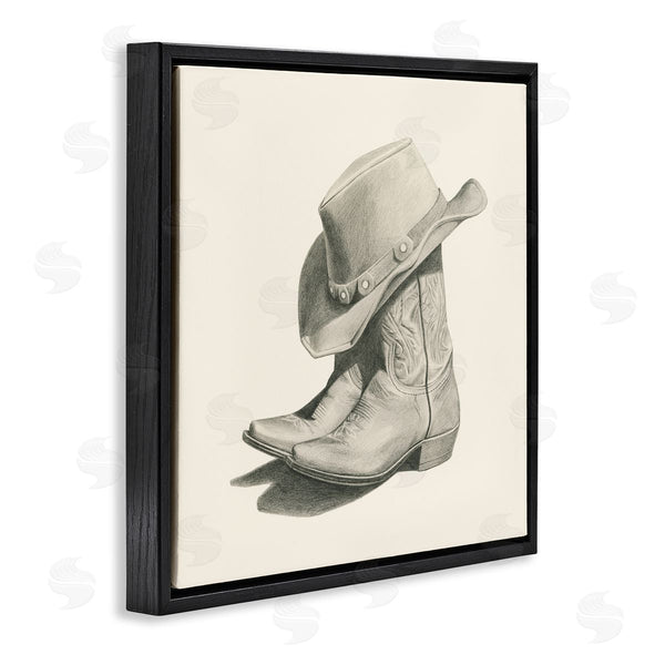 Stupell Industries Grace Popp | Cowboy Boots Drawing Wall Art