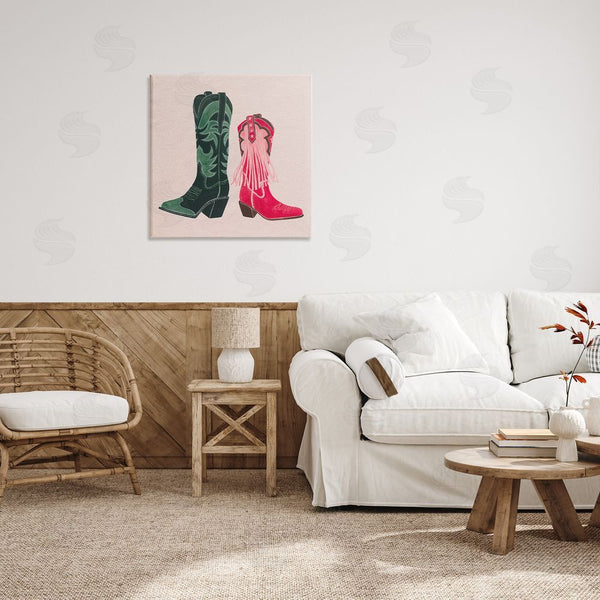 Stupell Industries Grace Popp | Cowboy & Cowgirl Boots Wall Art