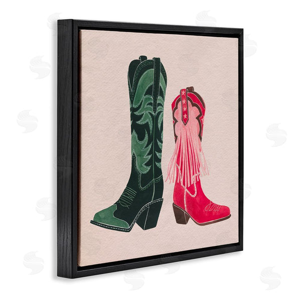 Stupell Industries Grace Popp | Cowboy & Cowgirl Boots Wall Art