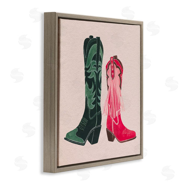 Stupell Industries Grace Popp | Cowboy & Cowgirl Boots Wall Art
