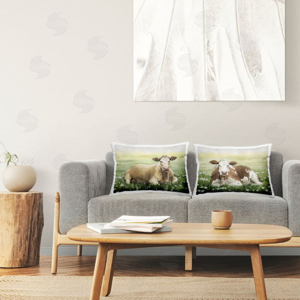 Stupell Industries Grace Popp | Cows Resting In Flower Field
