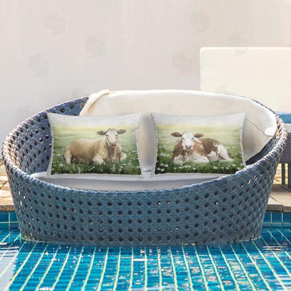 Stupell Industries Grace Popp | Cows Resting In Flower Field