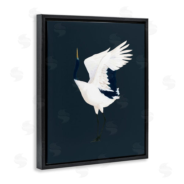 Stupell Industries Grace Popp | Crane Bird Facing Left Wall Art