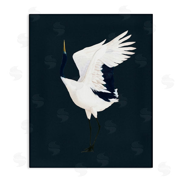 stupell industries Grace Popp | Crane Bird Facing Left Wall Art