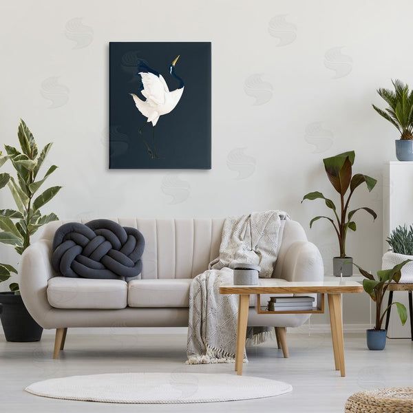 Stupell Industries Grace Popp | Crane Bird Facing Right Wall Art