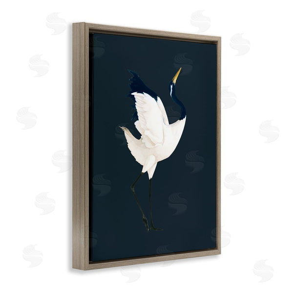 Stupell Industries Grace Popp | Crane Bird Facing Right Wall Art