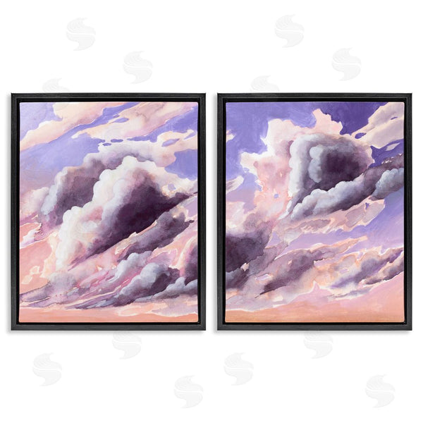 Stupell Industries Grace Popp | Cumulus Cloudy Sky Blue Orange Sunset Wall Art