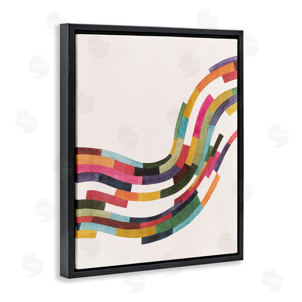 Stupell Industries Grace Popp | Curved Geometric Wave Wall Art