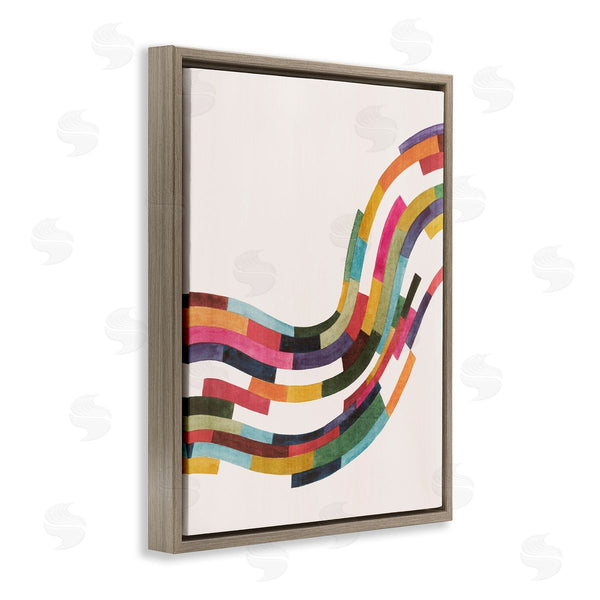 Stupell Industries Grace Popp | Curved Geometric Wave Wall Art