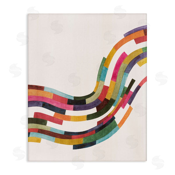 stupell industries Grace Popp | Curved Geometric Wave Wall Art