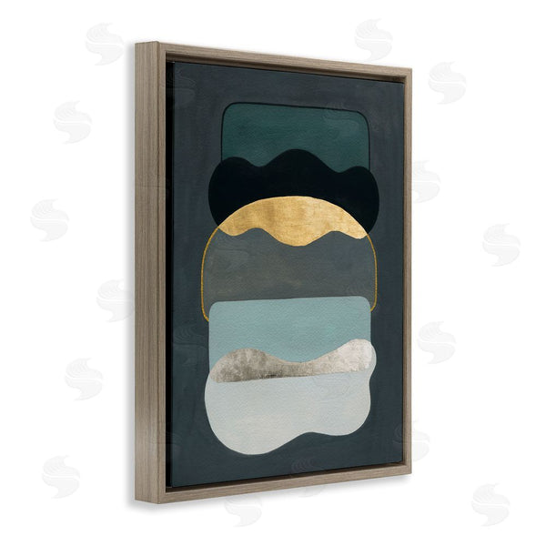 Stupell Industries Grace Popp | Dark Layered Shapes Wall Art