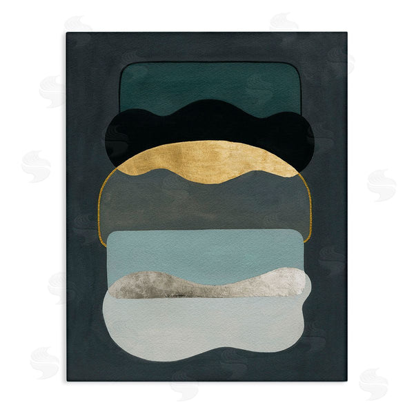 stupell industries Grace Popp | Dark Layered Shapes Wall Art