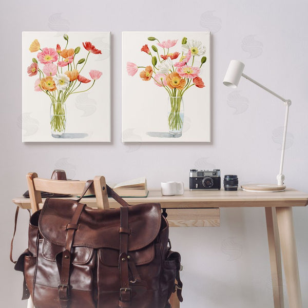 Stupell Industries Grace Popp | Dazzling Flower Blossoms Soft Pink Bouquets Wall Art