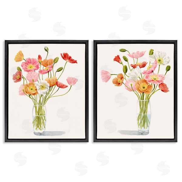 Stupell Industries Grace Popp | Dazzling Flower Blossoms Soft Pink Bouquets Wall Art