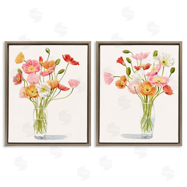 Stupell Industries Grace Popp | Dazzling Flower Blossoms Soft Pink Bouquets Wall Art